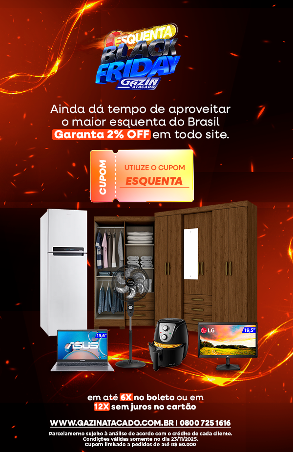 2% OFF em todo site.